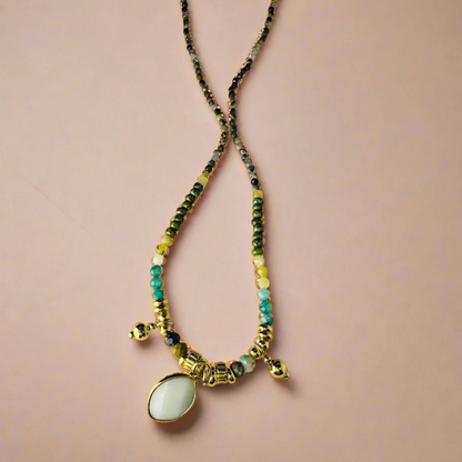 Equinox Boho Gemstone Necklace
