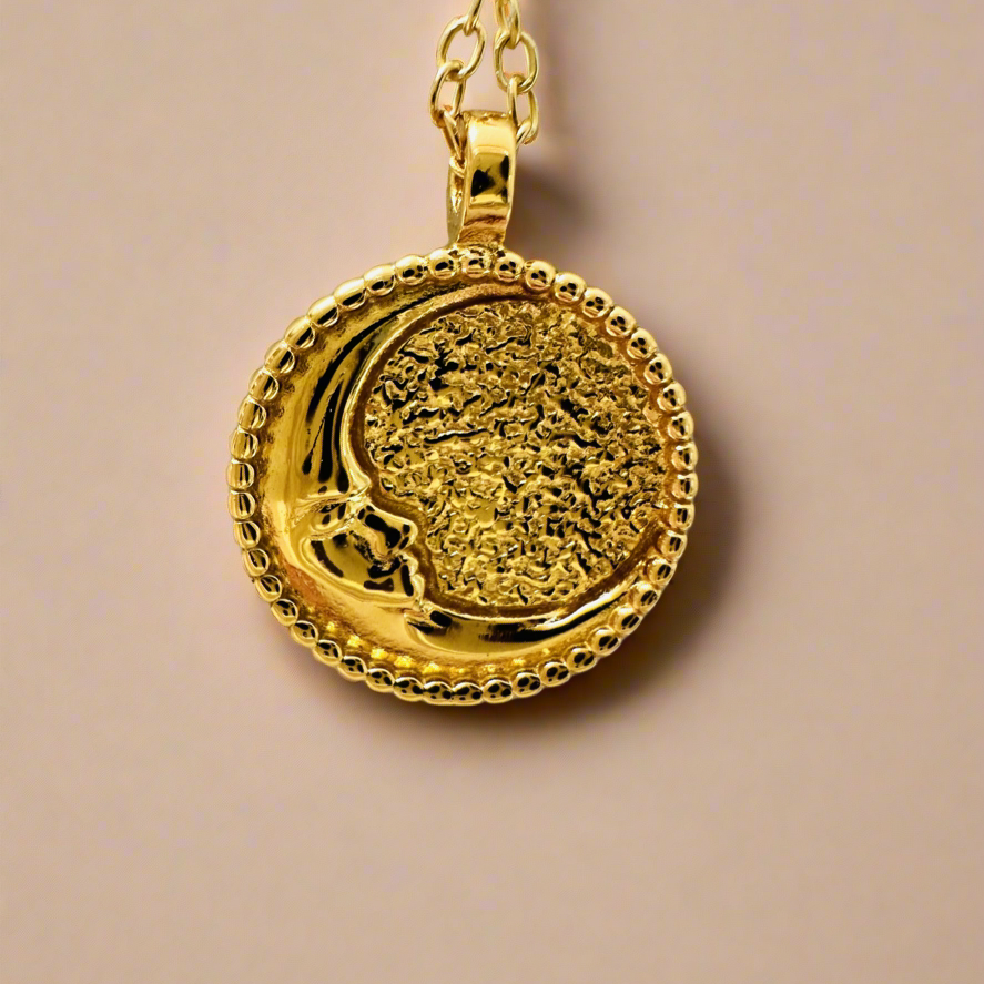 Double Sided Sun & Moon Necklace