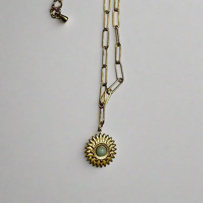 Anthos Aventurine Link Pendant