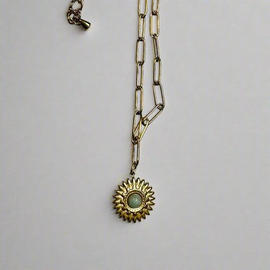 Anthos Aventurine Link Pendant