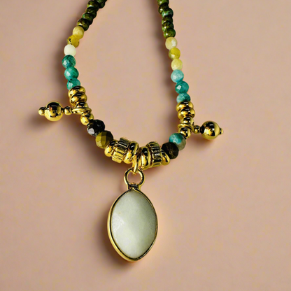 Equinox Boho Gemstone Necklace