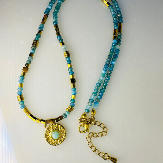 Vibra Apatite Necklace